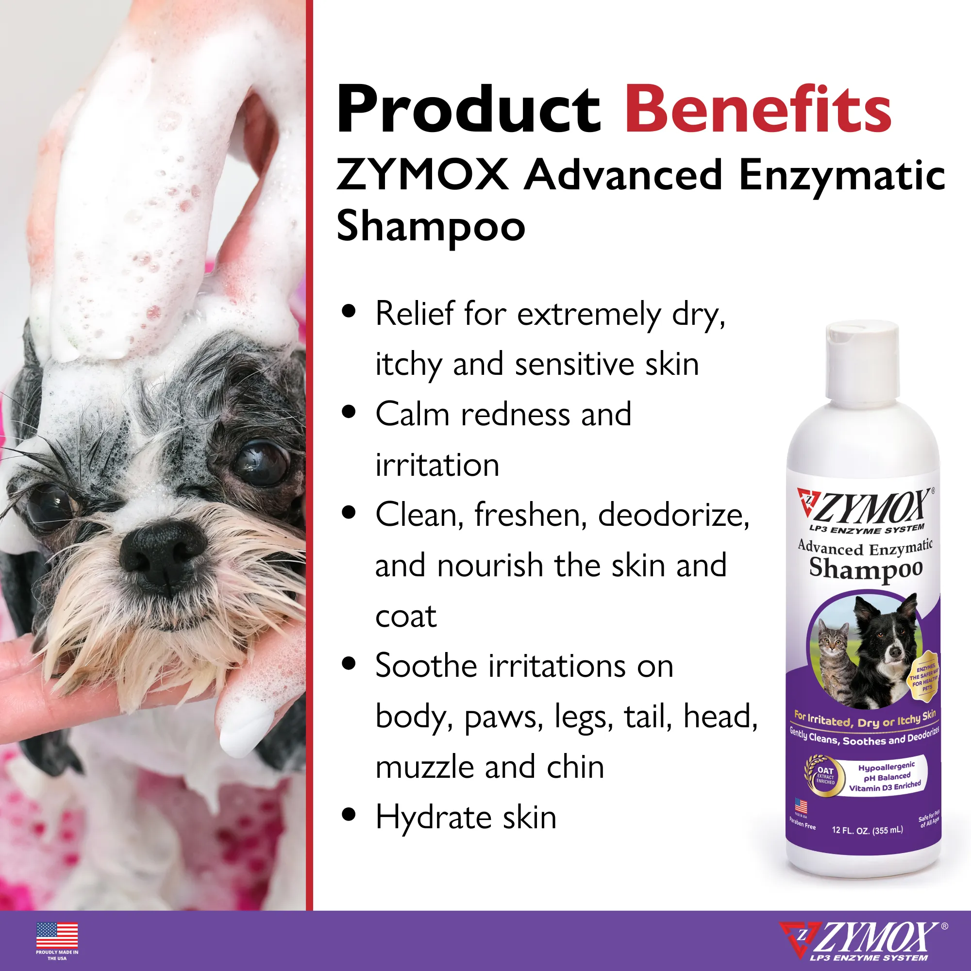 ZYMOX Advanced Enzymatic Shampoo - 12 oz