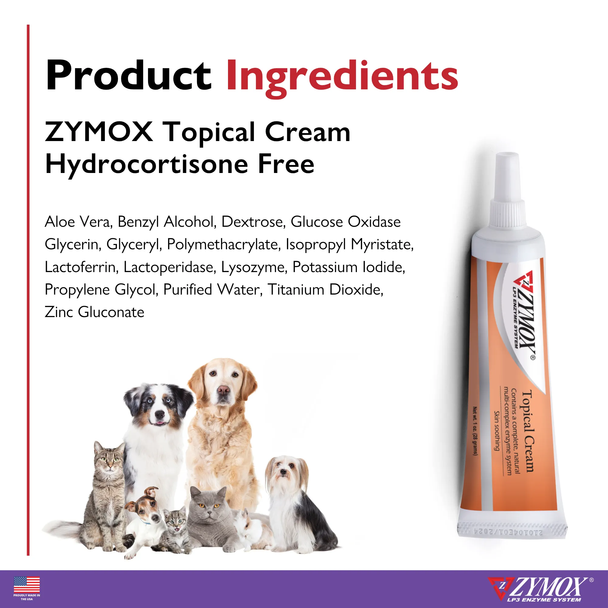 ZYMOX® Topical Cream Hydrocortisone Free