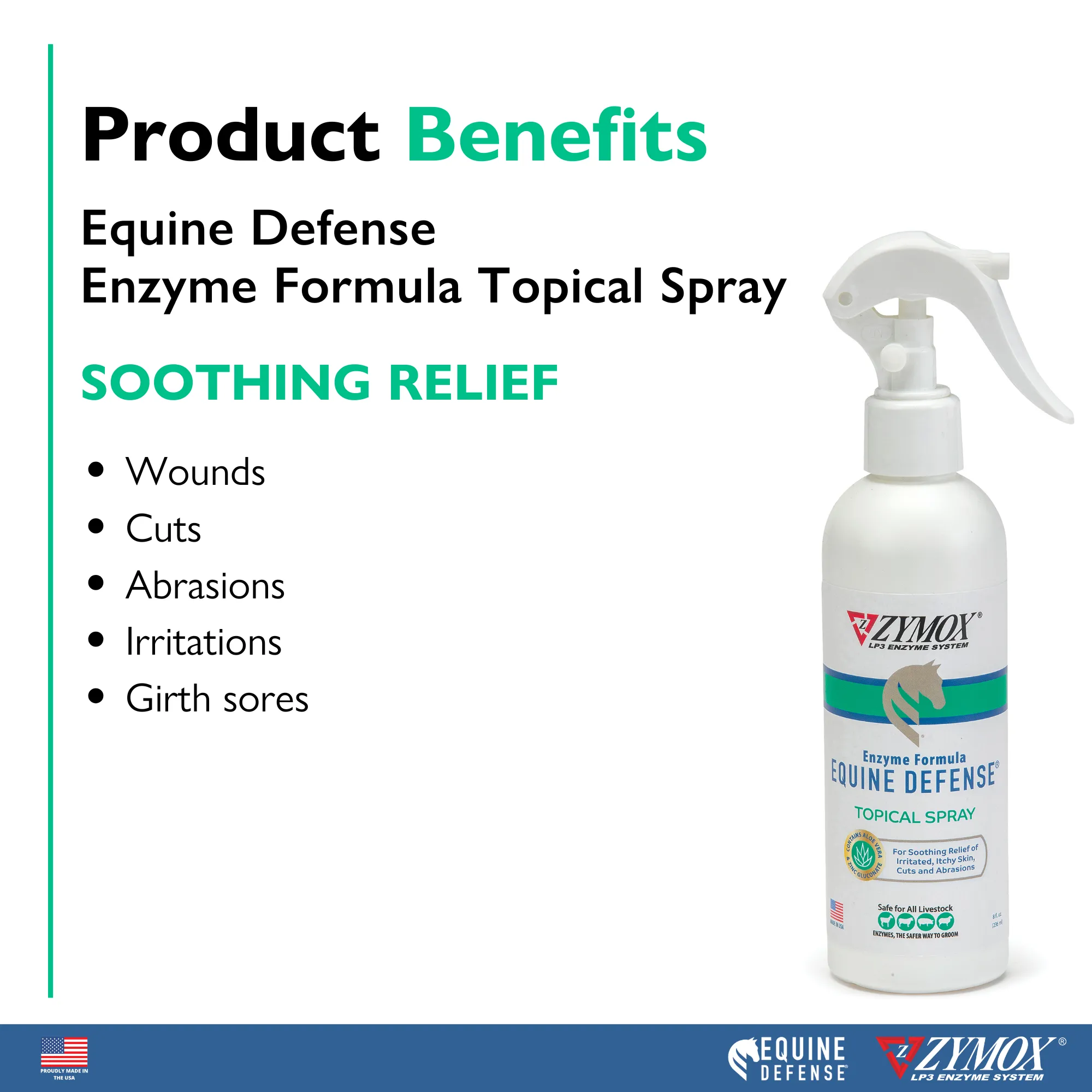 ZYMOX® Equine Defense Enzyme Formula Topical Spray