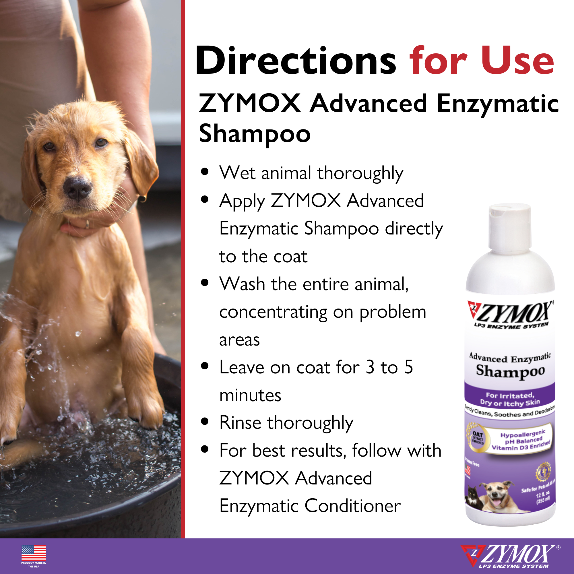 ZYMOX Advanced Enzymatic Shampoo - 12 oz