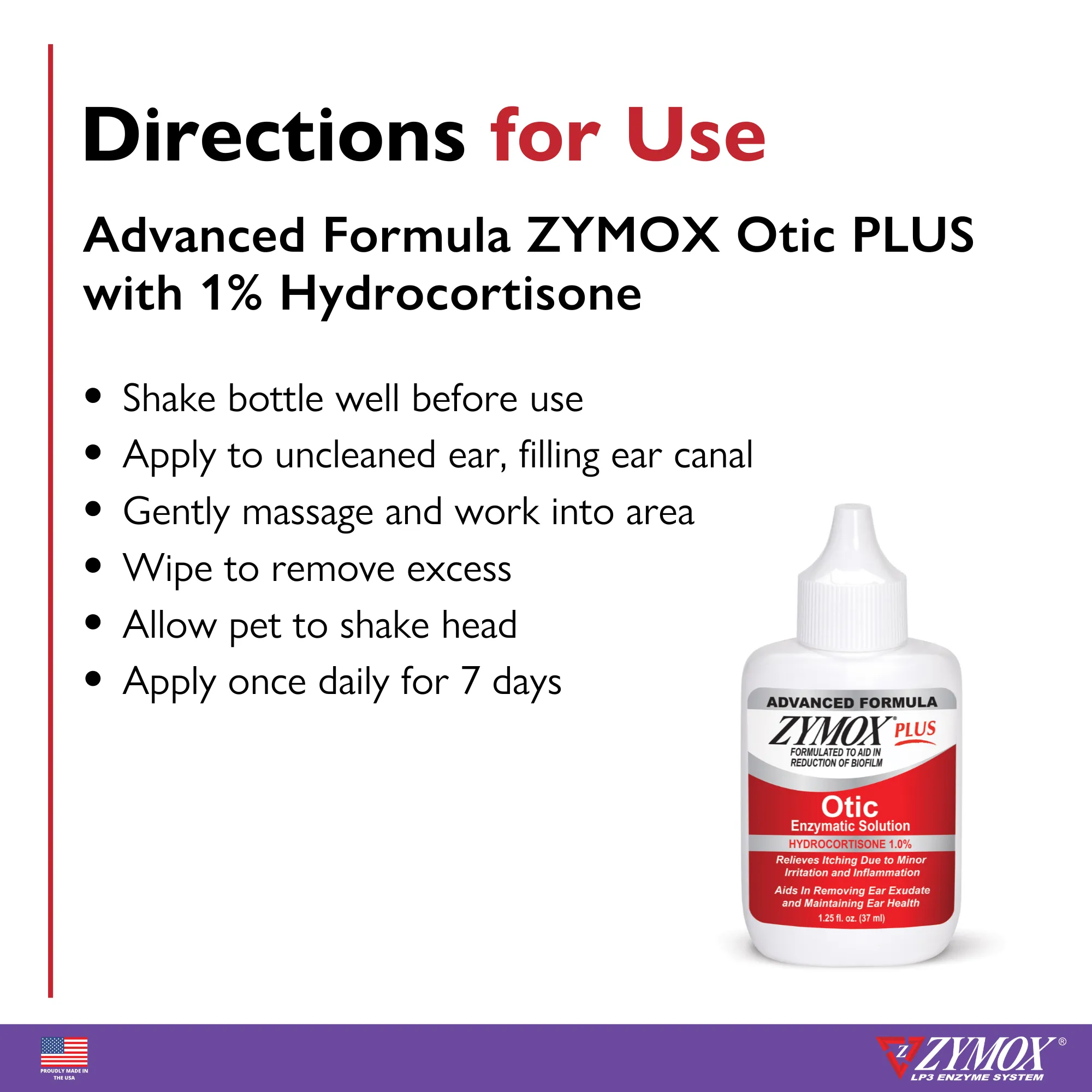 ZYMOX PLUS Advanced Otic Enzymatic Solution with 1% Hydrocortisone