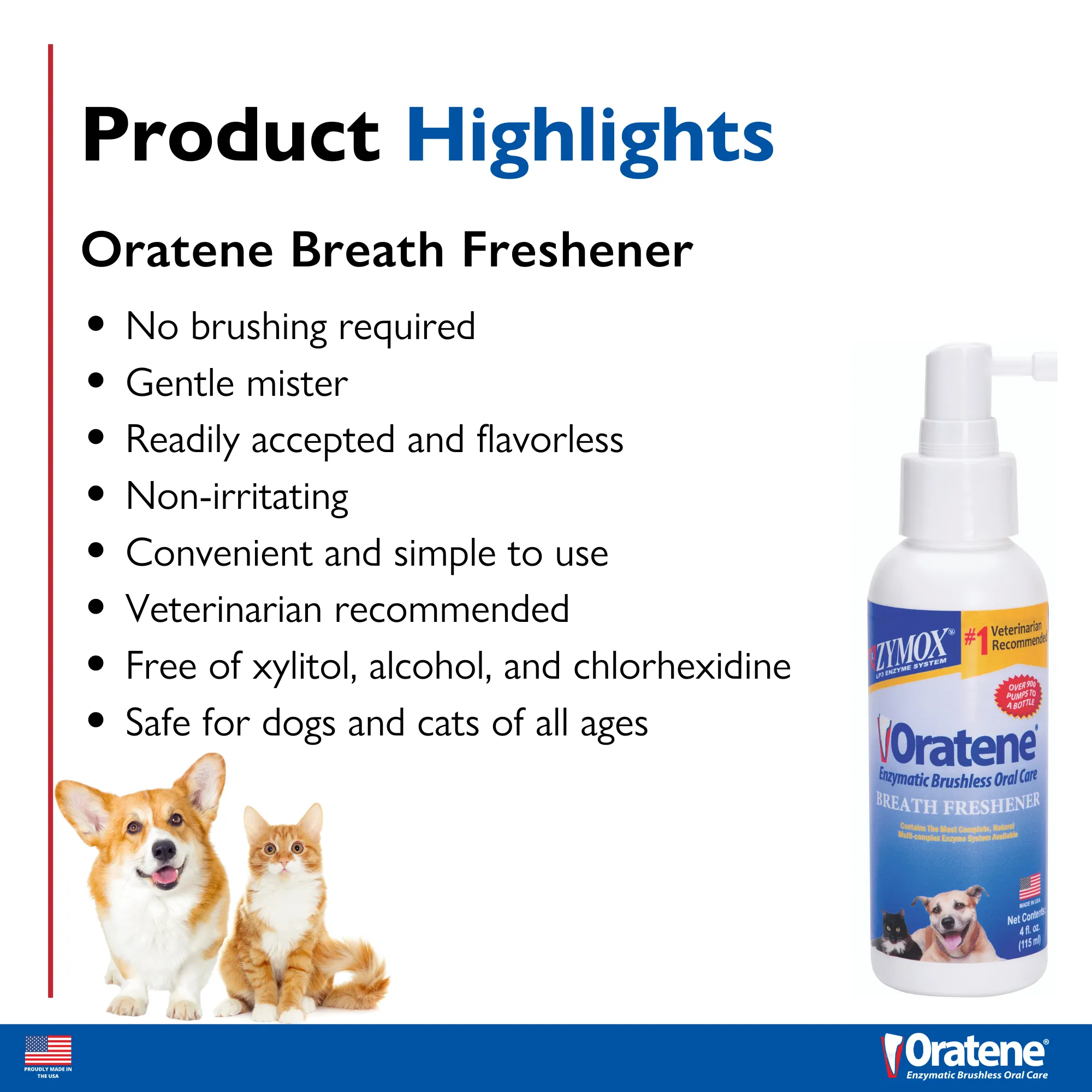 Oratene® Enzymatic Brushless Breath Freshening Spray