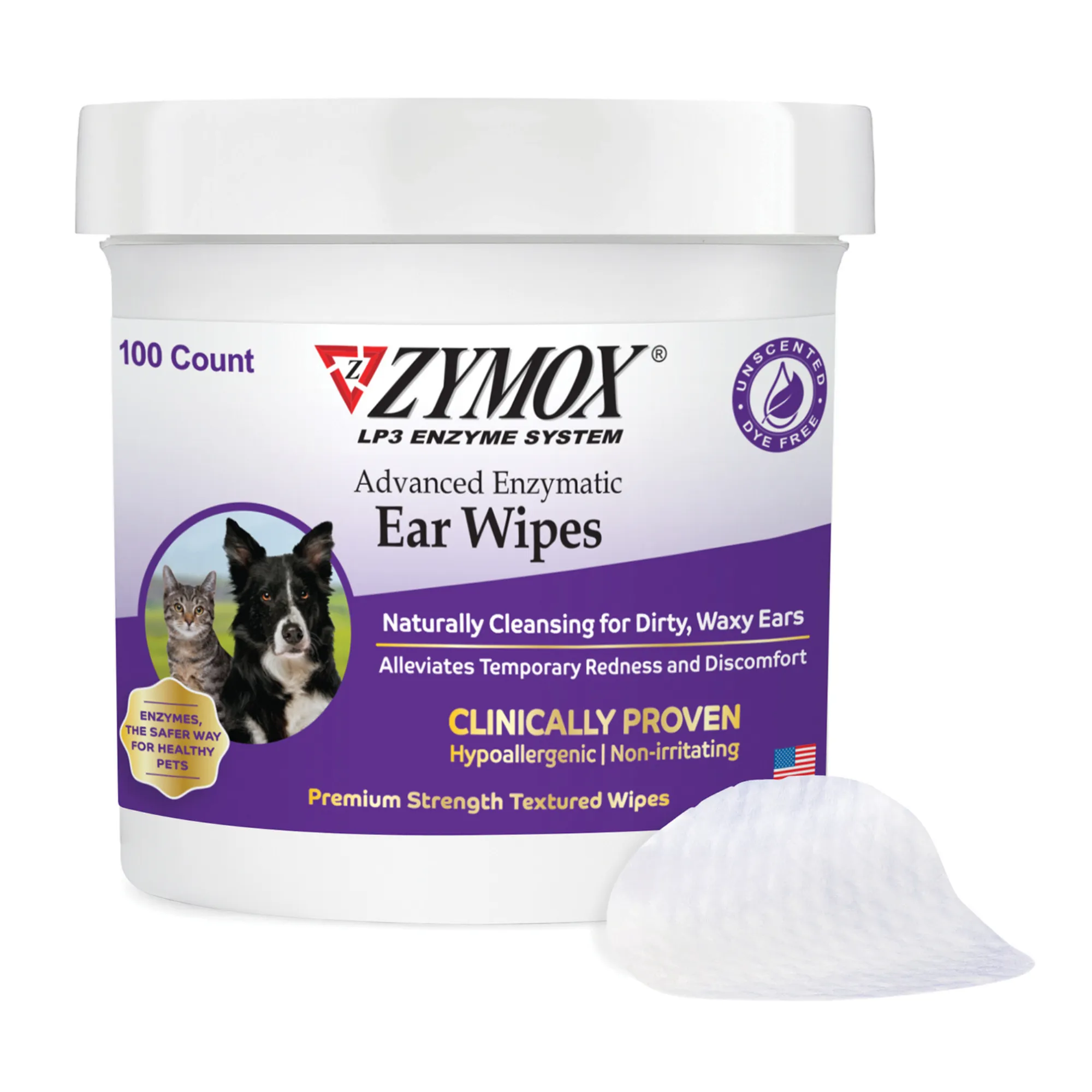 ZYMOX Advanced Enzymatic Ear Wipes
