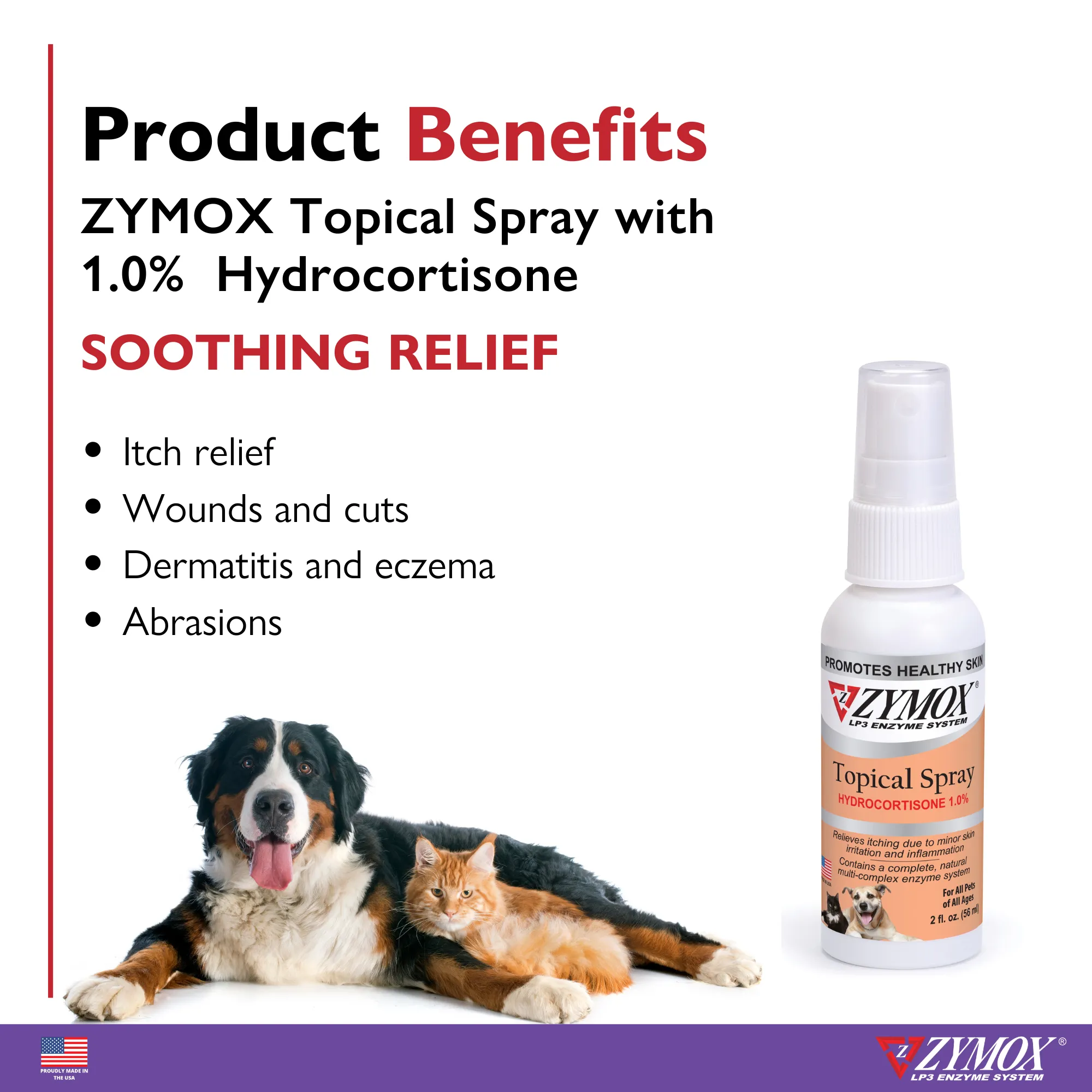 ZYMOX® Topical Spray with 1% Hydrocortisone