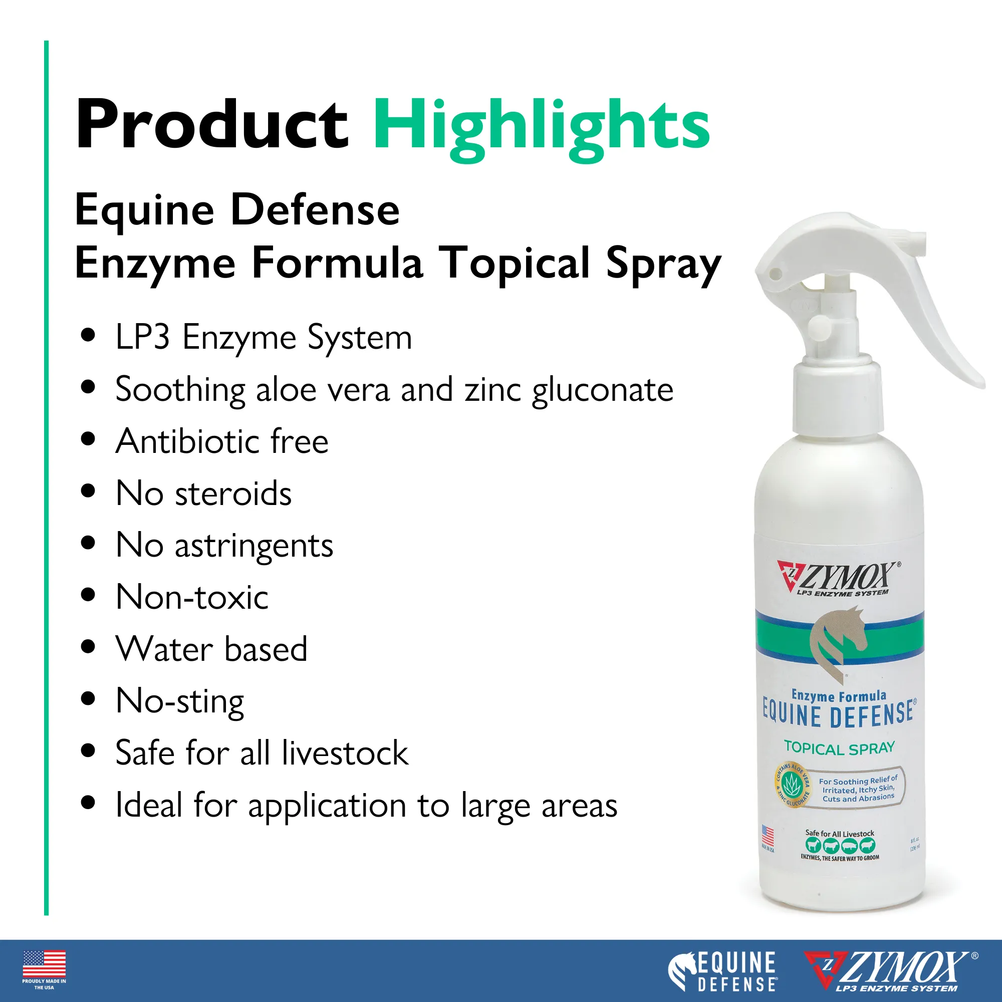 ZYMOX® Equine Defense Enzyme Formula Topical Spray