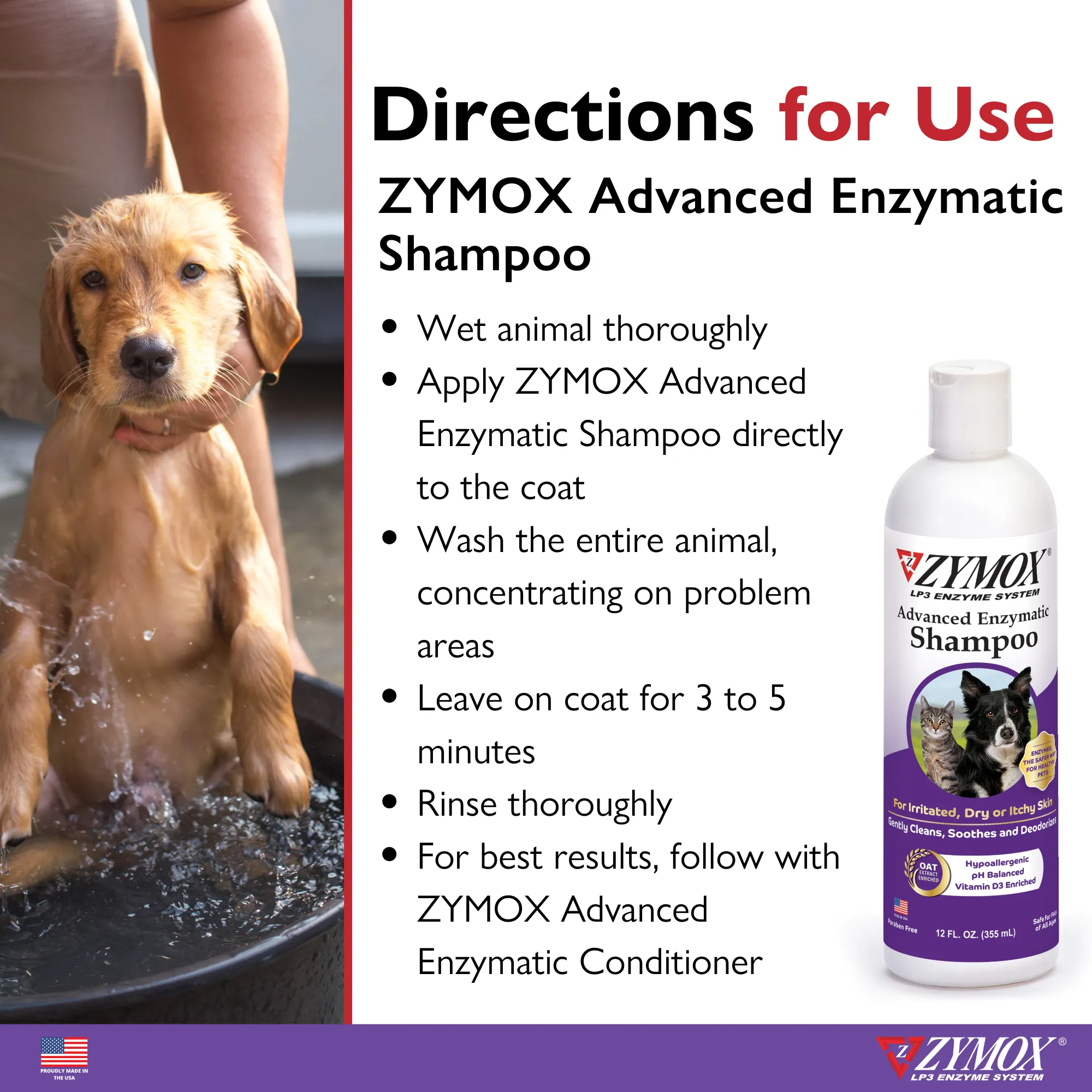 ZYMOX Advanced Enzymatic Shampoo - 12 oz