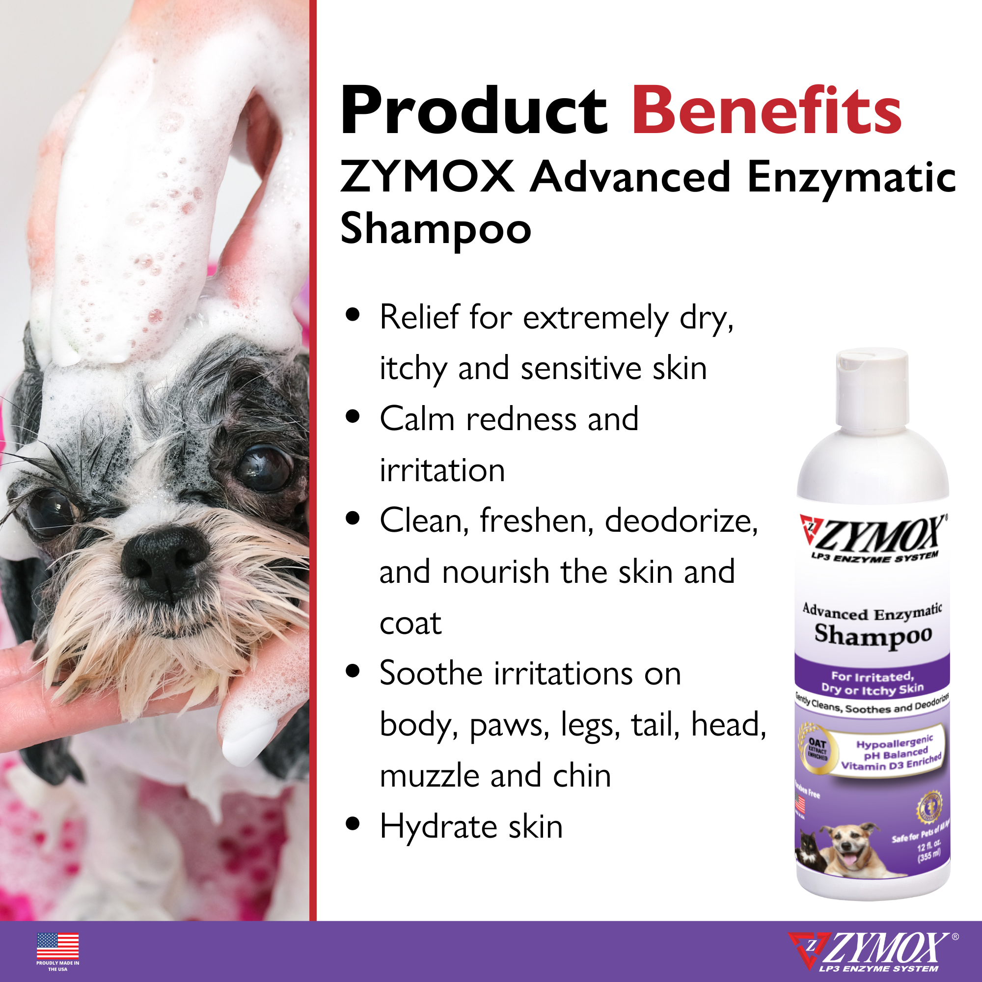 ZYMOX Advanced Enzymatic Shampoo - 12 oz ZYMOX Advanced Enzymatic Shampoo - 12 oz