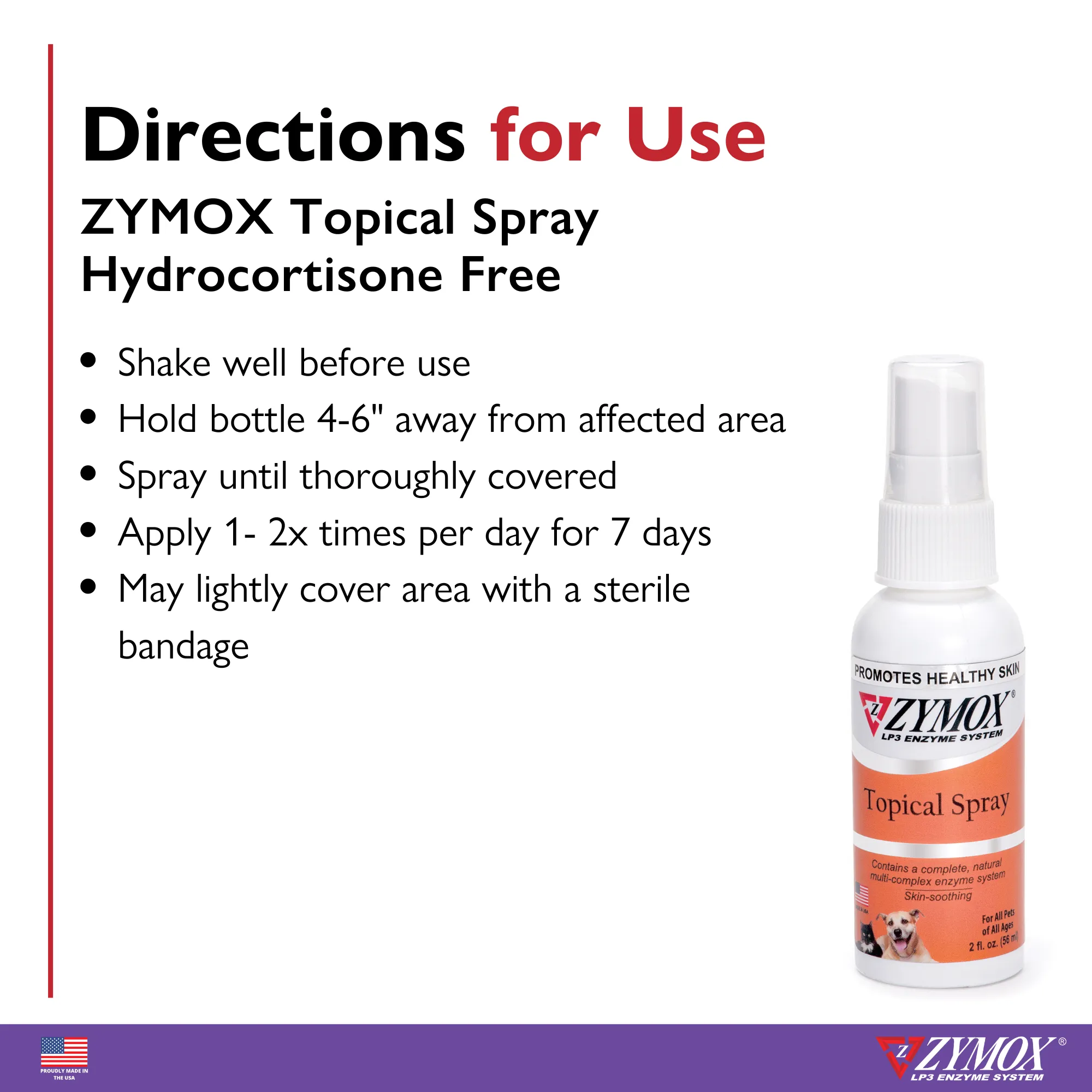 ZYMOX® Topical Spray Hydrocortisone Free