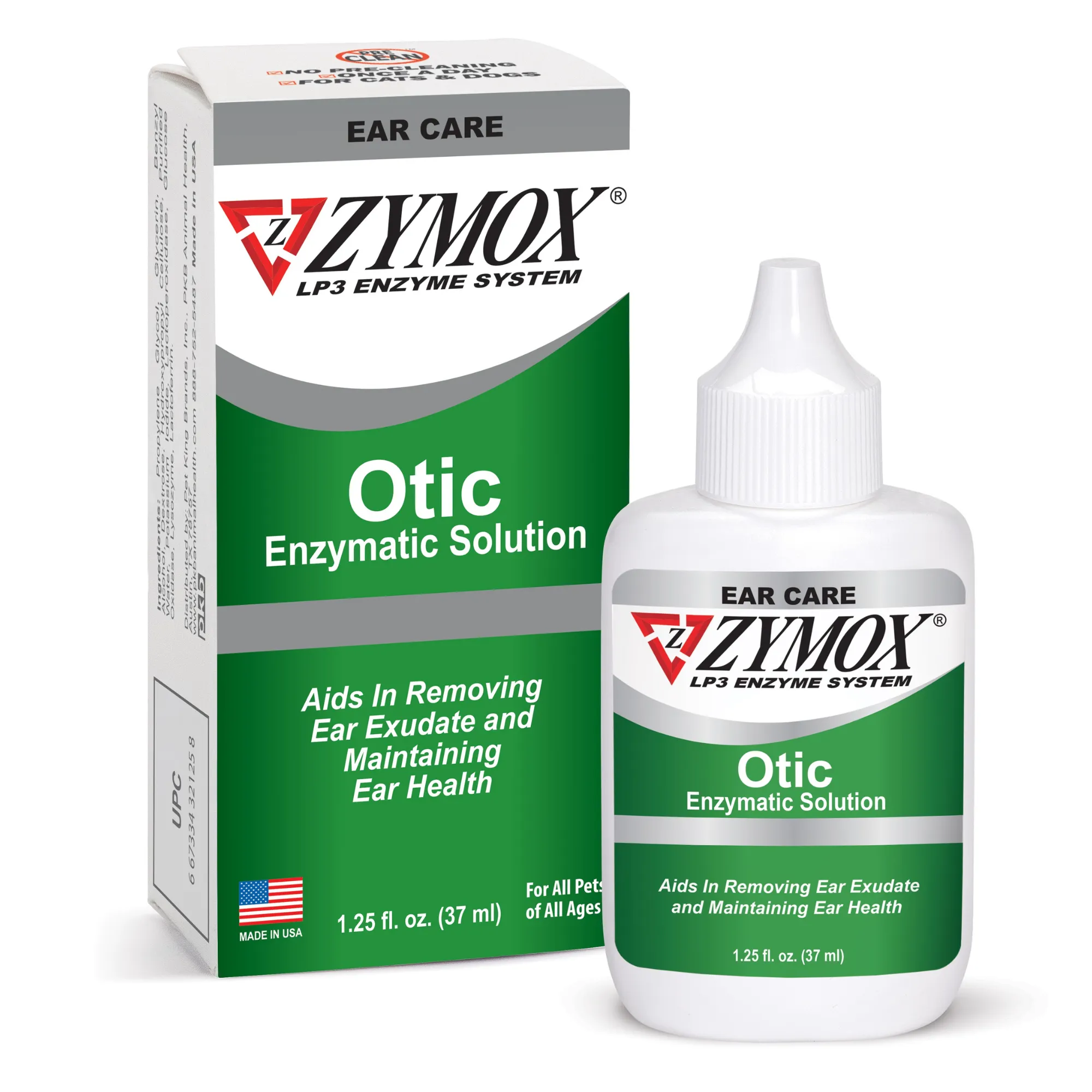 ZYMOX Otic Enzymatic Solution, Authentic Product Made in the USA - 1.25 oz