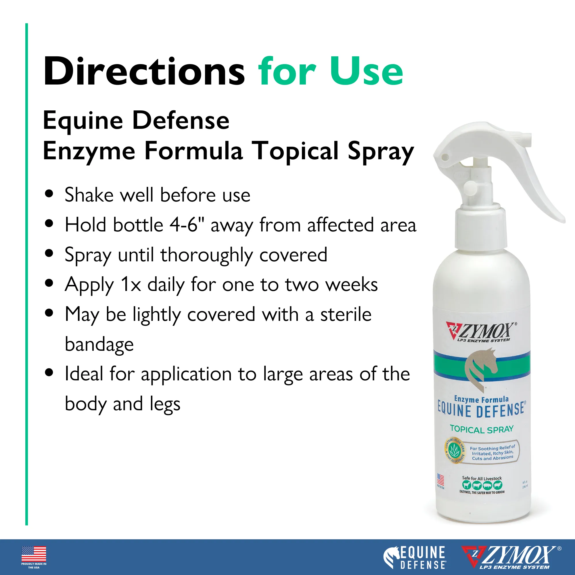 ZYMOX® Equine Defense Enzyme Formula Topical Spray