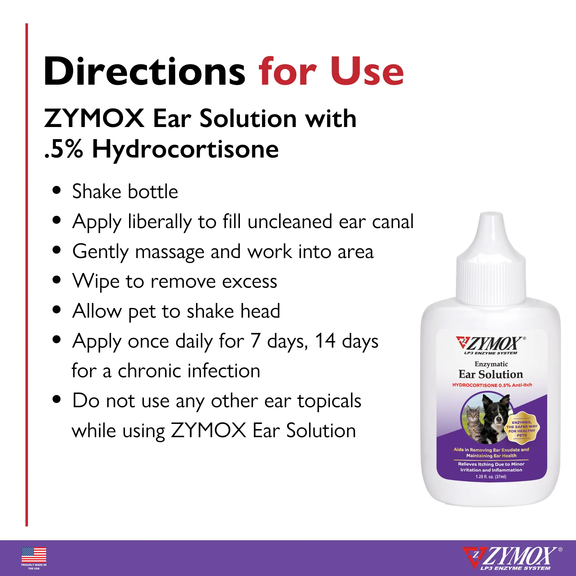 ZYMOX Enzymatic Ear Solution with 0.5% Hydrocortisone
