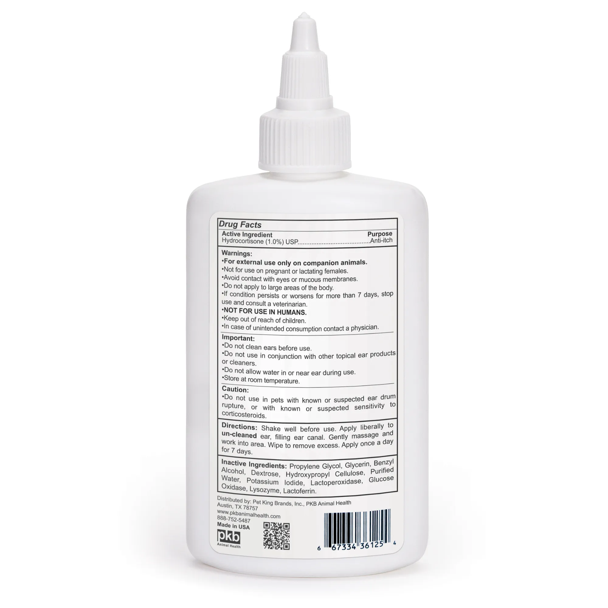 ZYMOX Otic Enzymatic Solution With 1% Hydrocortisone, Authentic Product Made in the USA - 4 oz