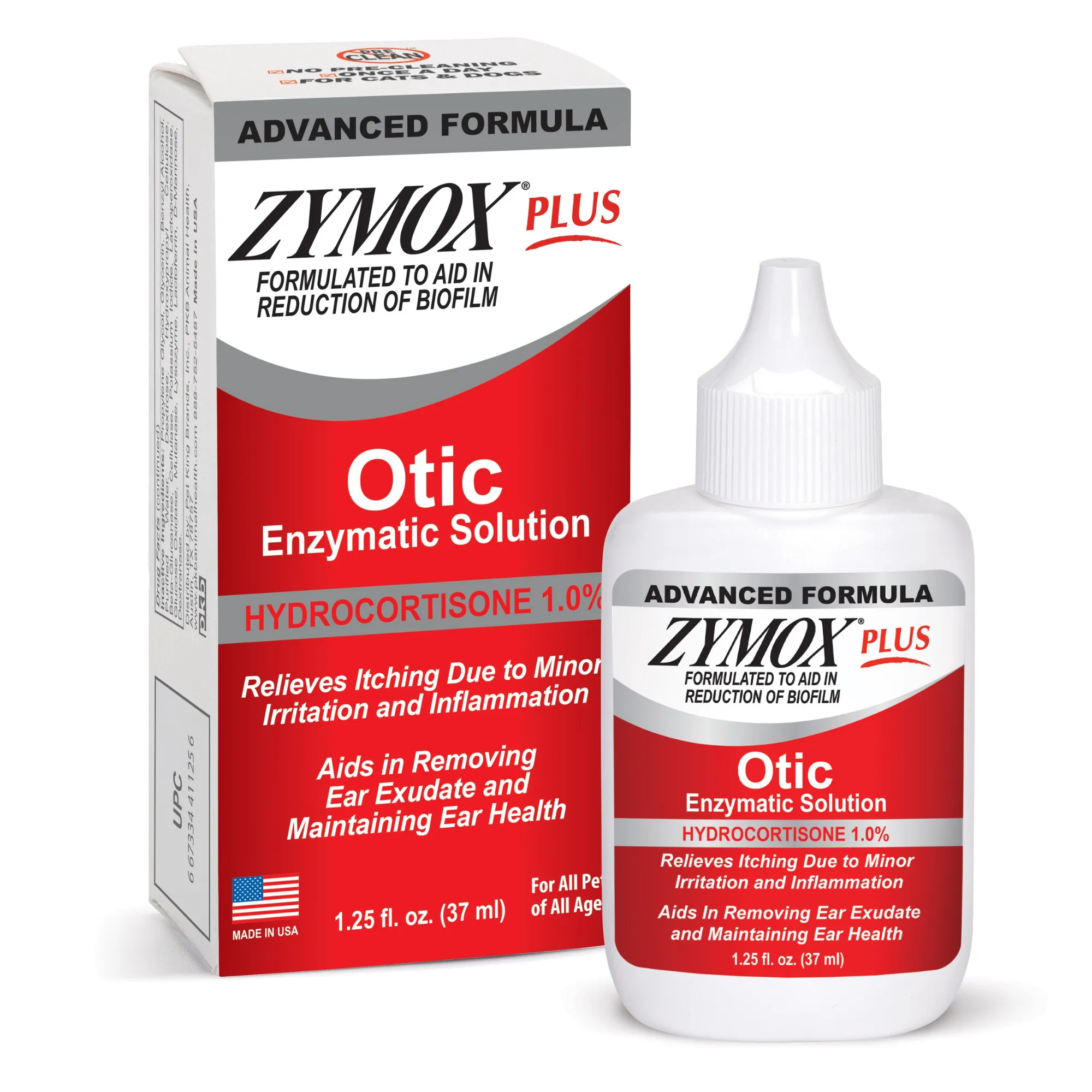 ZYMOX PLUS Advanced Otic Enzymatic Solution with 1% Hydrocortisone