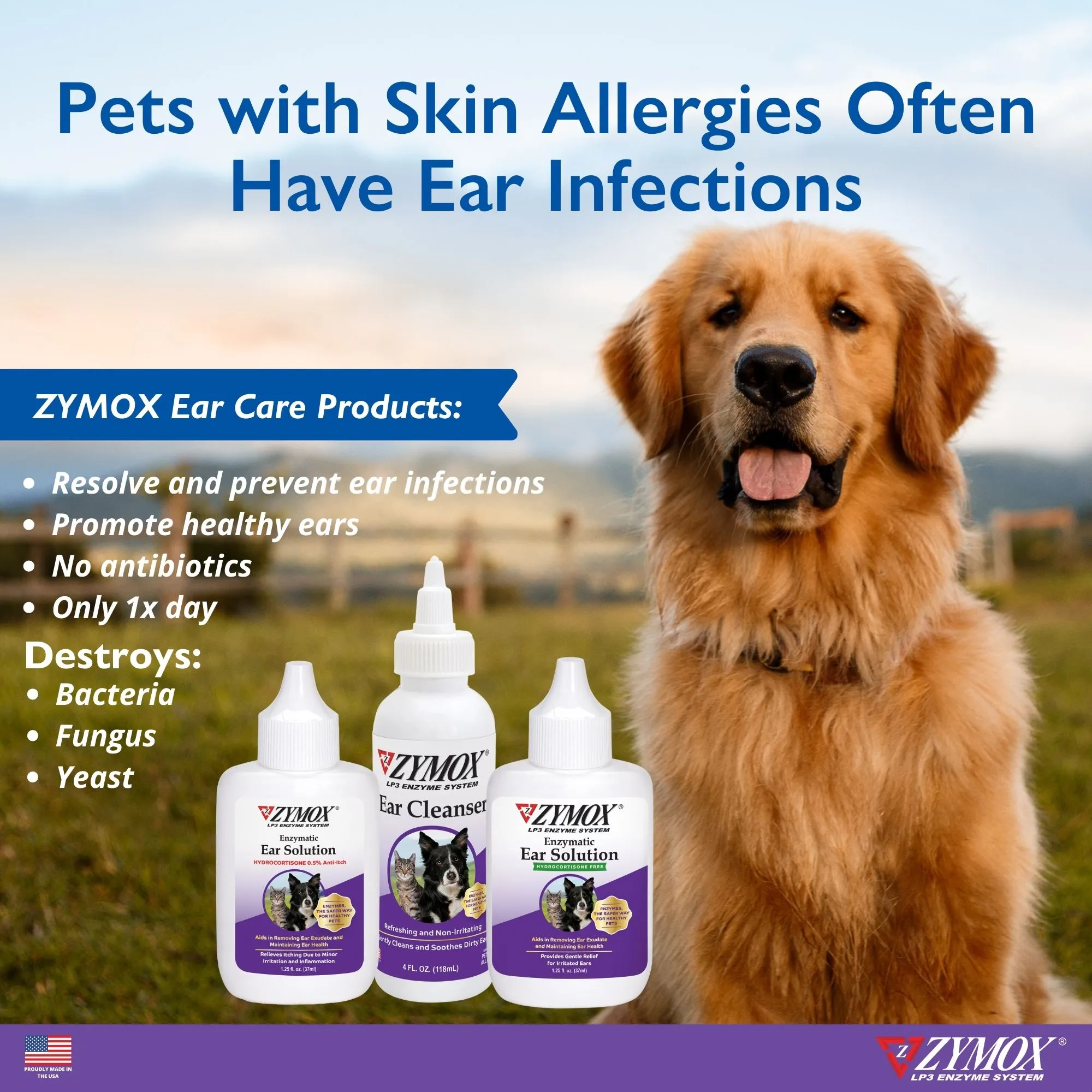 ZYMOX Leave-On Conditioner, Authentic Product Made in the USA - 12 oz