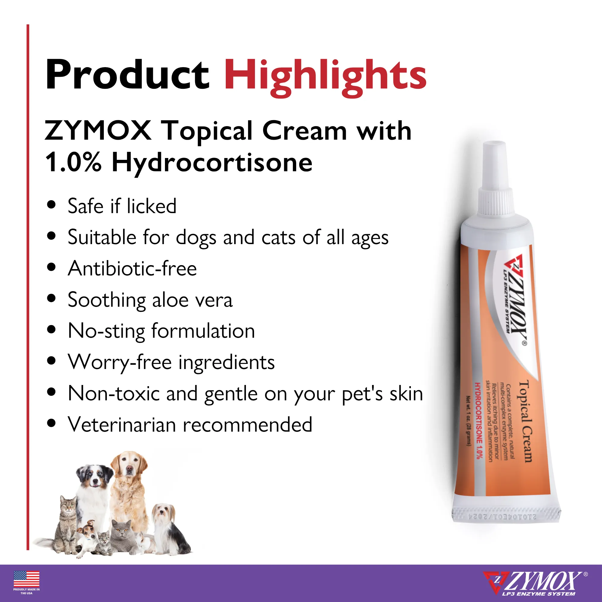 ZYMOX® Topical Cream with 1% Hydrocortisone