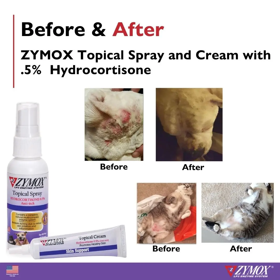 Topical Spray and Cream .5% HC Before and After (1)
