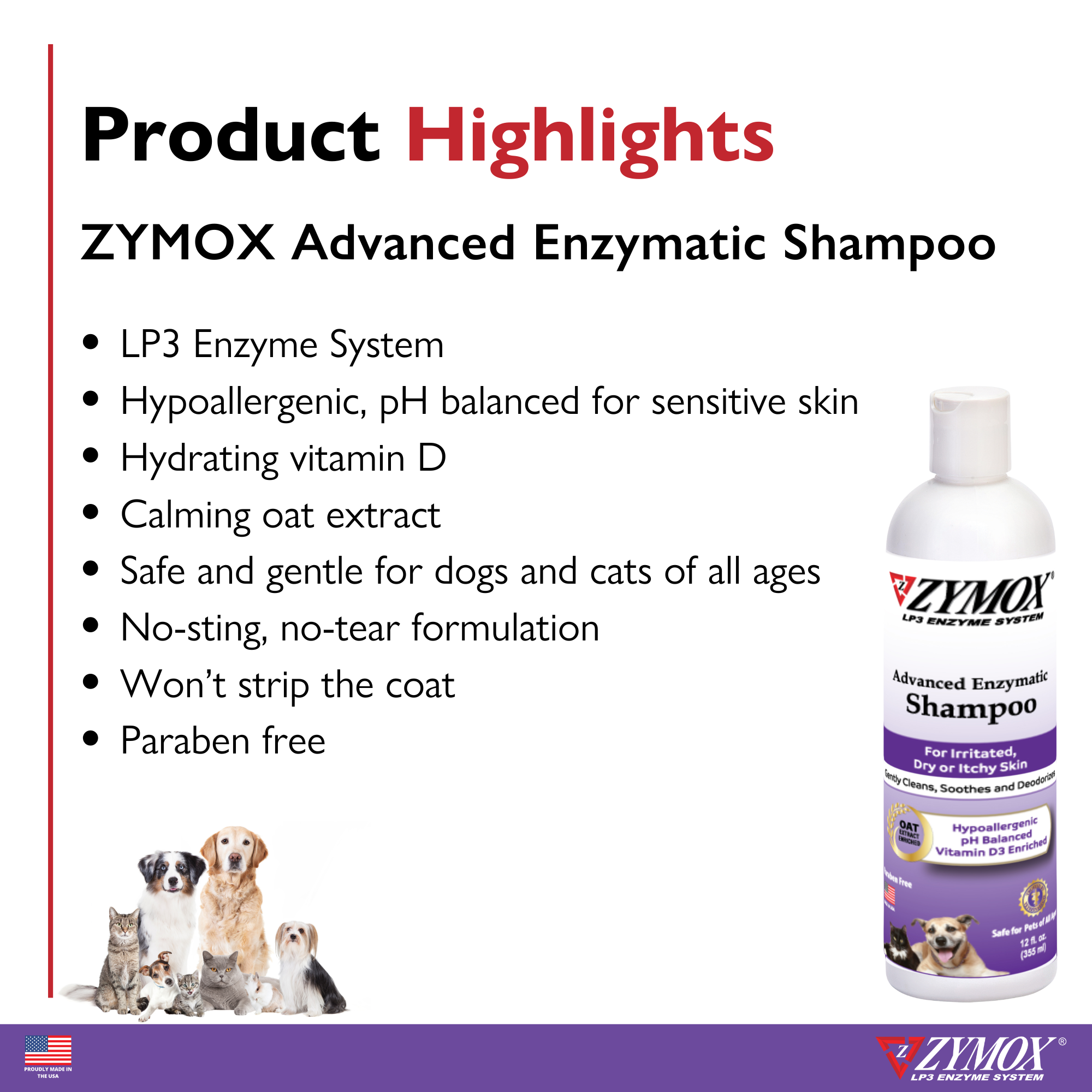 ZYMOX Advanced Enzymatic Shampoo - 12 oz
