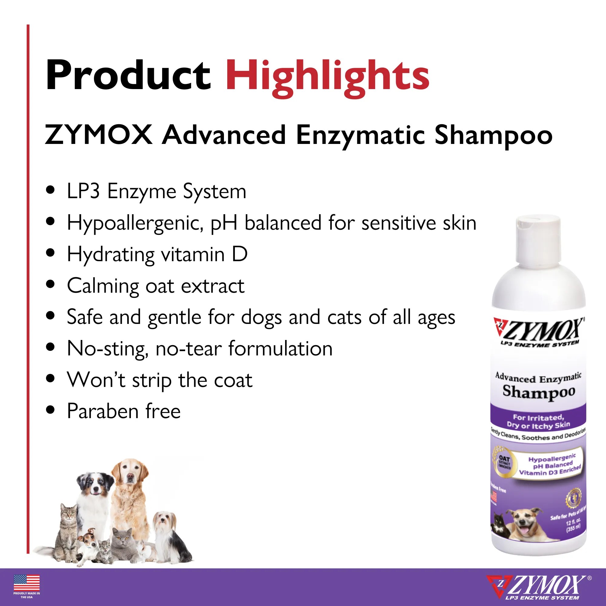 ZYMOX Advanced Enzymatic Shampoo - 12 oz