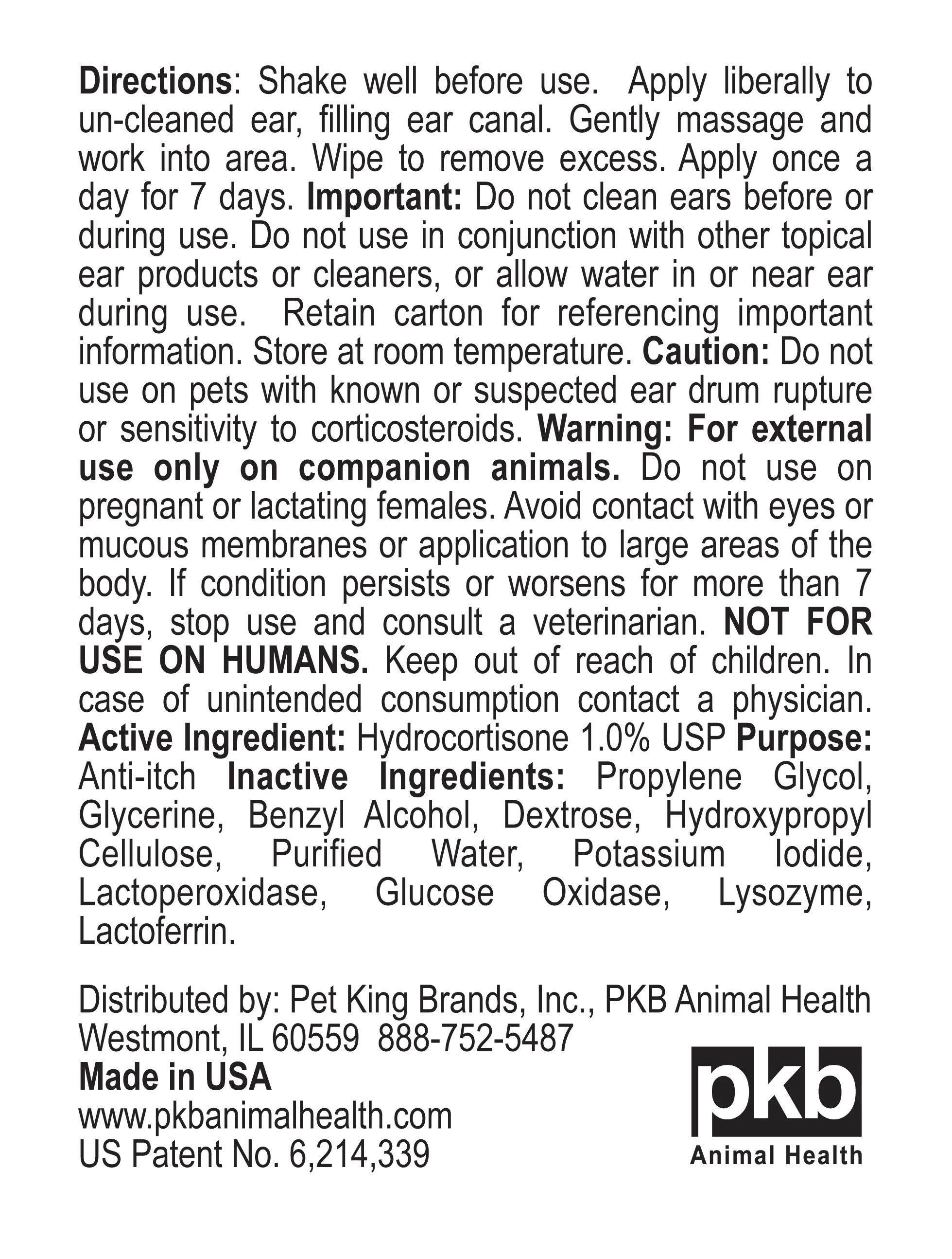 ZYMOX Otic Enzymatic Solution With 1% Hydrocortisone Back