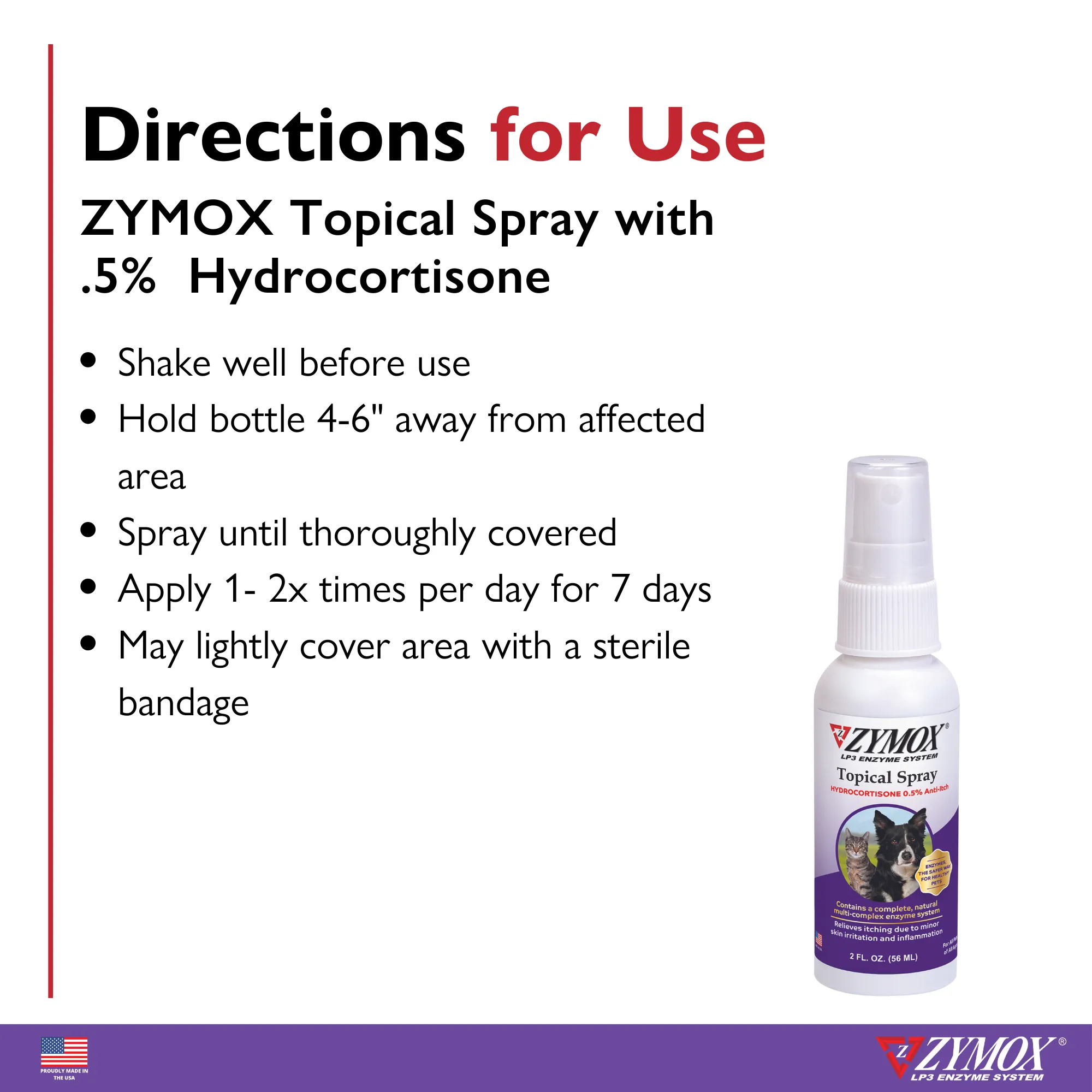 ZYMOX® Topical Spray with .5% Hydrocortisone