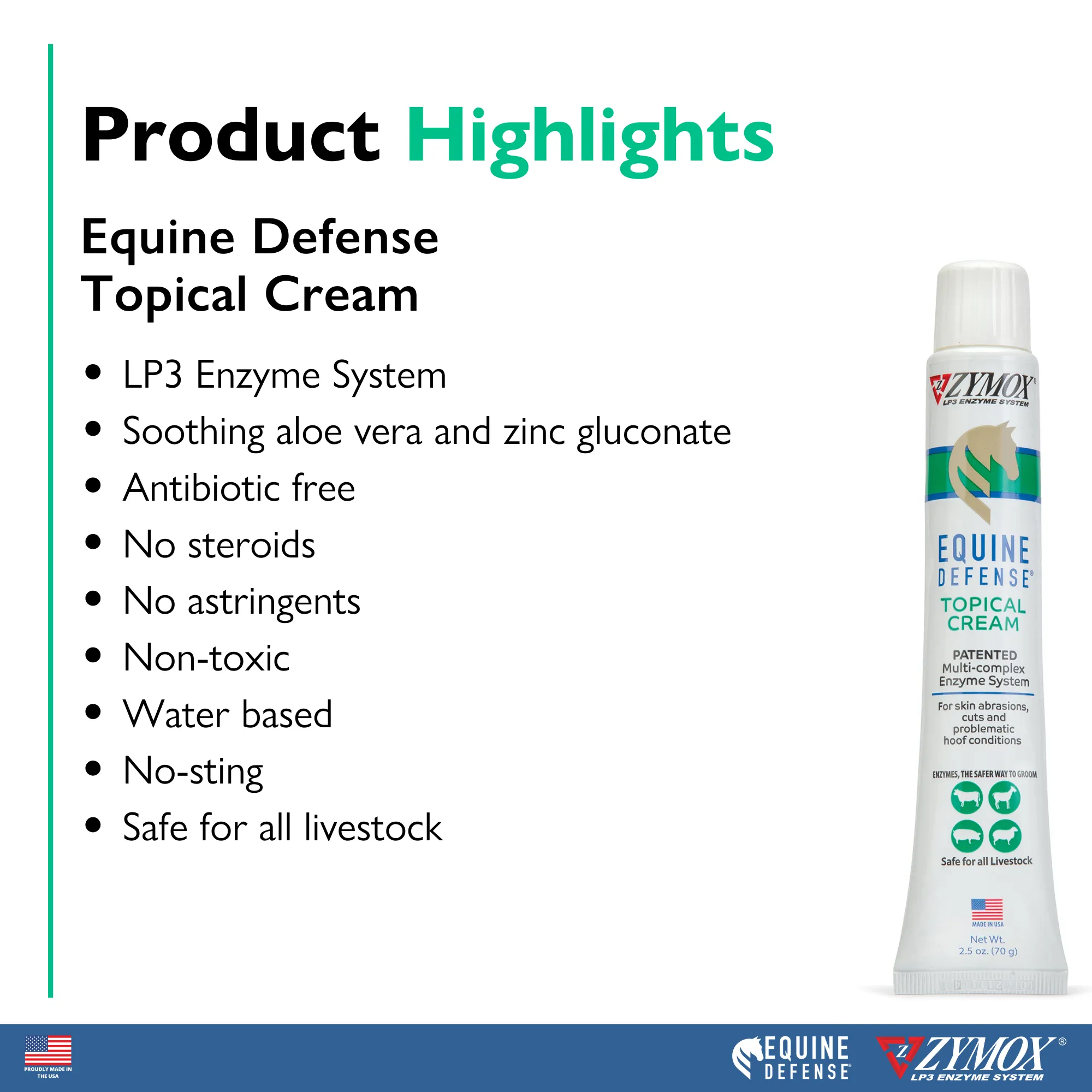 ZYMOX® Equine Defense Topical Cream